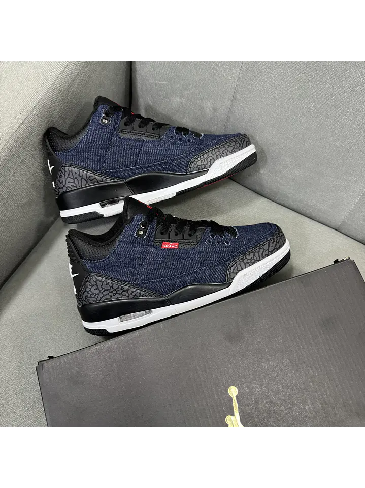 Jordan Retro 3 X Levis Blue  3
