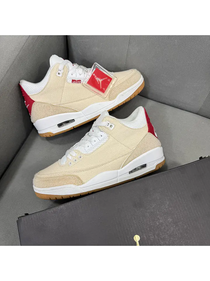 Jordan Retro 3 X Levis Beige 1