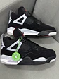 Jordan Retro 4 Black Canvas - Miniatura 3