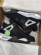 Jordan Retro 4 Black Canvas - Miniatura 4