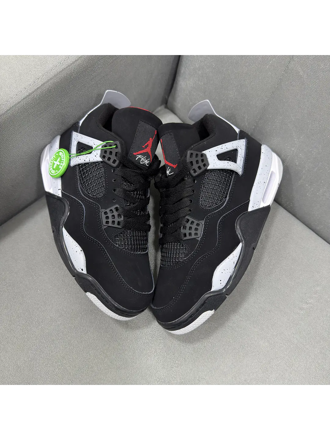 Jordan Retro 4 Black Canvas 1