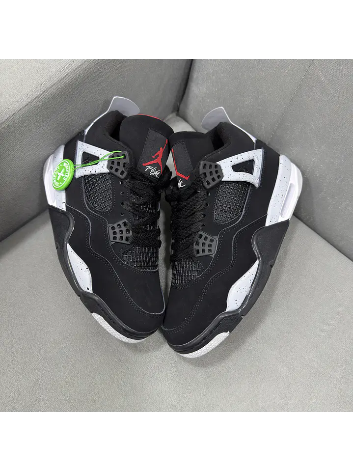 Jordan Retro 4 Black Canvas 1