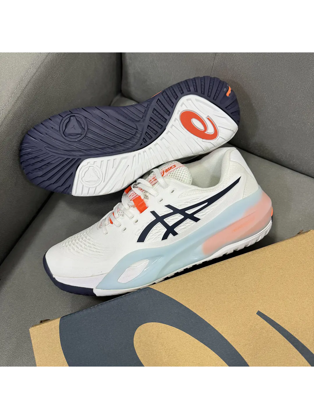 Asics Resolution X White  3