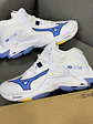Mizuno Wave Z8 White Blue  - Miniatura 1