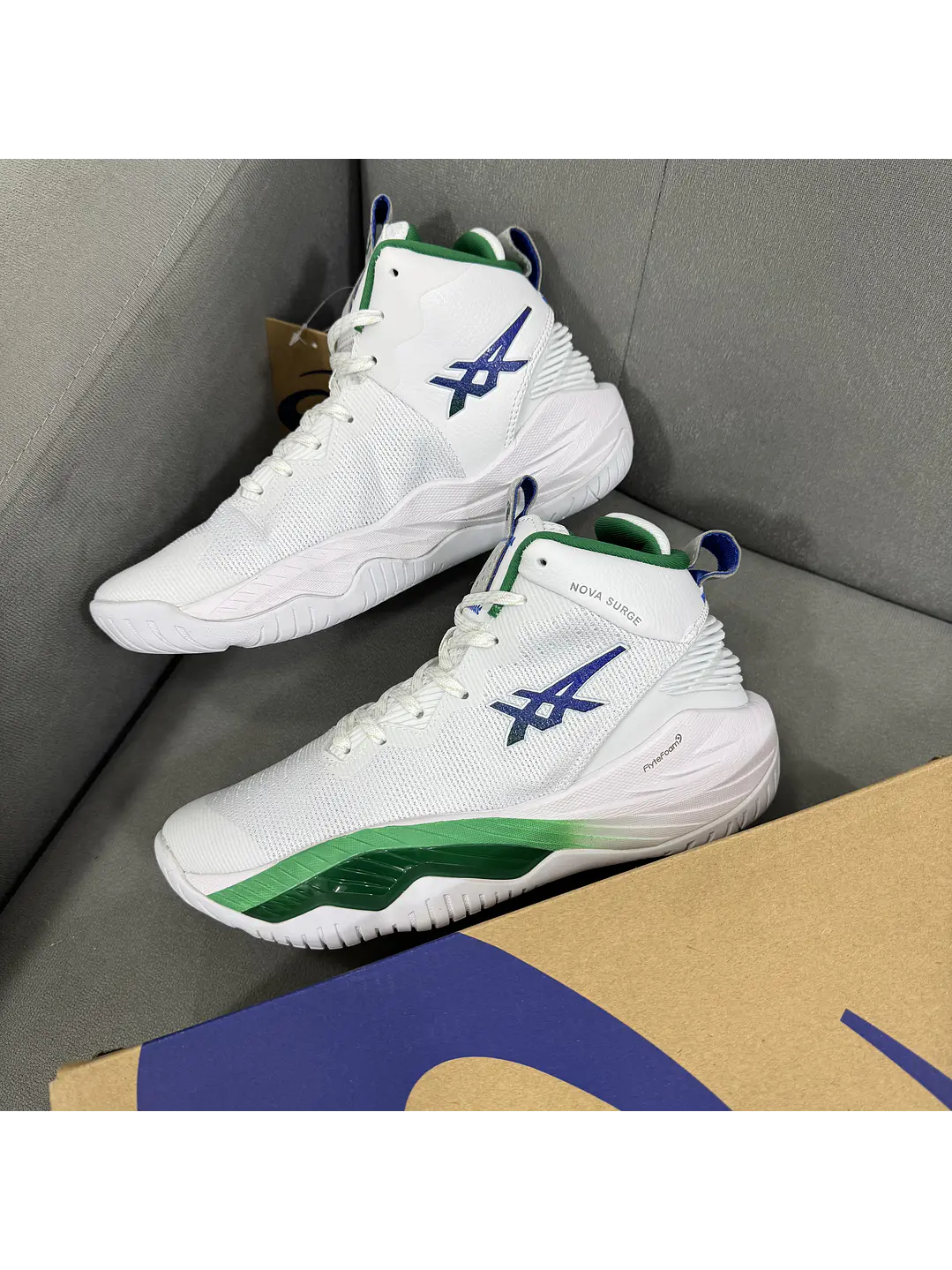 Asics Nova Surge 2 White Green 2