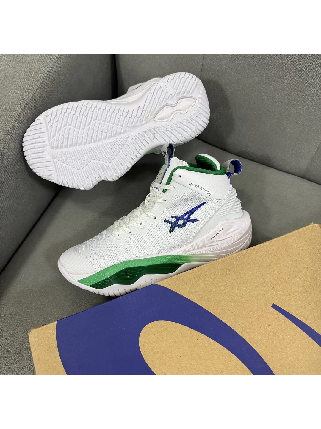 Asics Nova Surge 2 White Green 3