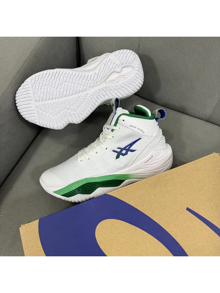 Asics Nova Surge 2 White Green 3