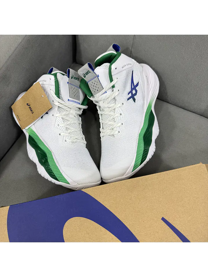 Asics Nova Surge 2 White Green 4