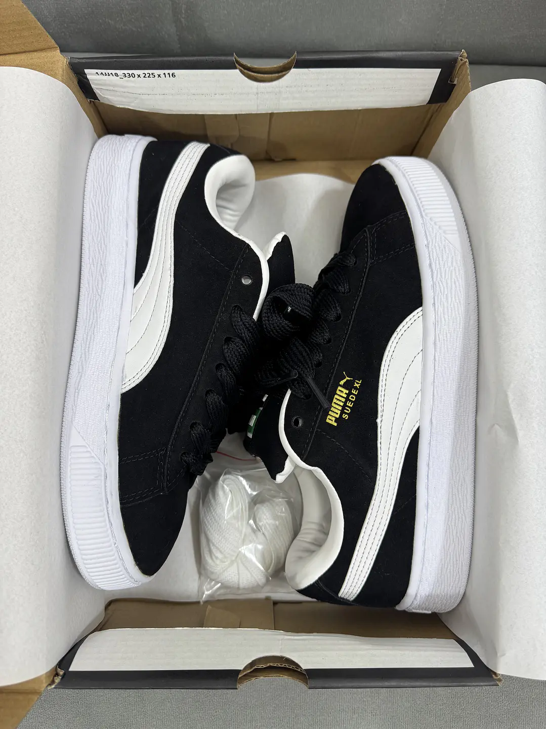 Puma Suede Xl Black White  1