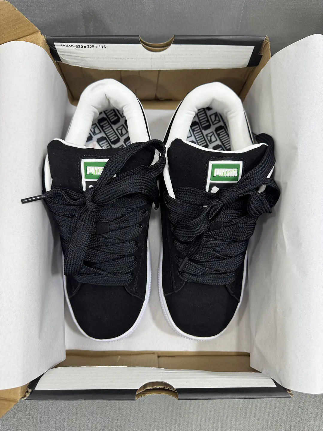 Puma Suede Xl Black White  4