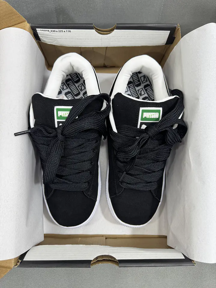 Puma Suede Xl Black White  4