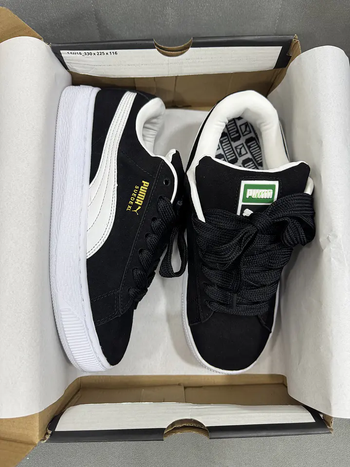 Puma Suede Xl Black White  2