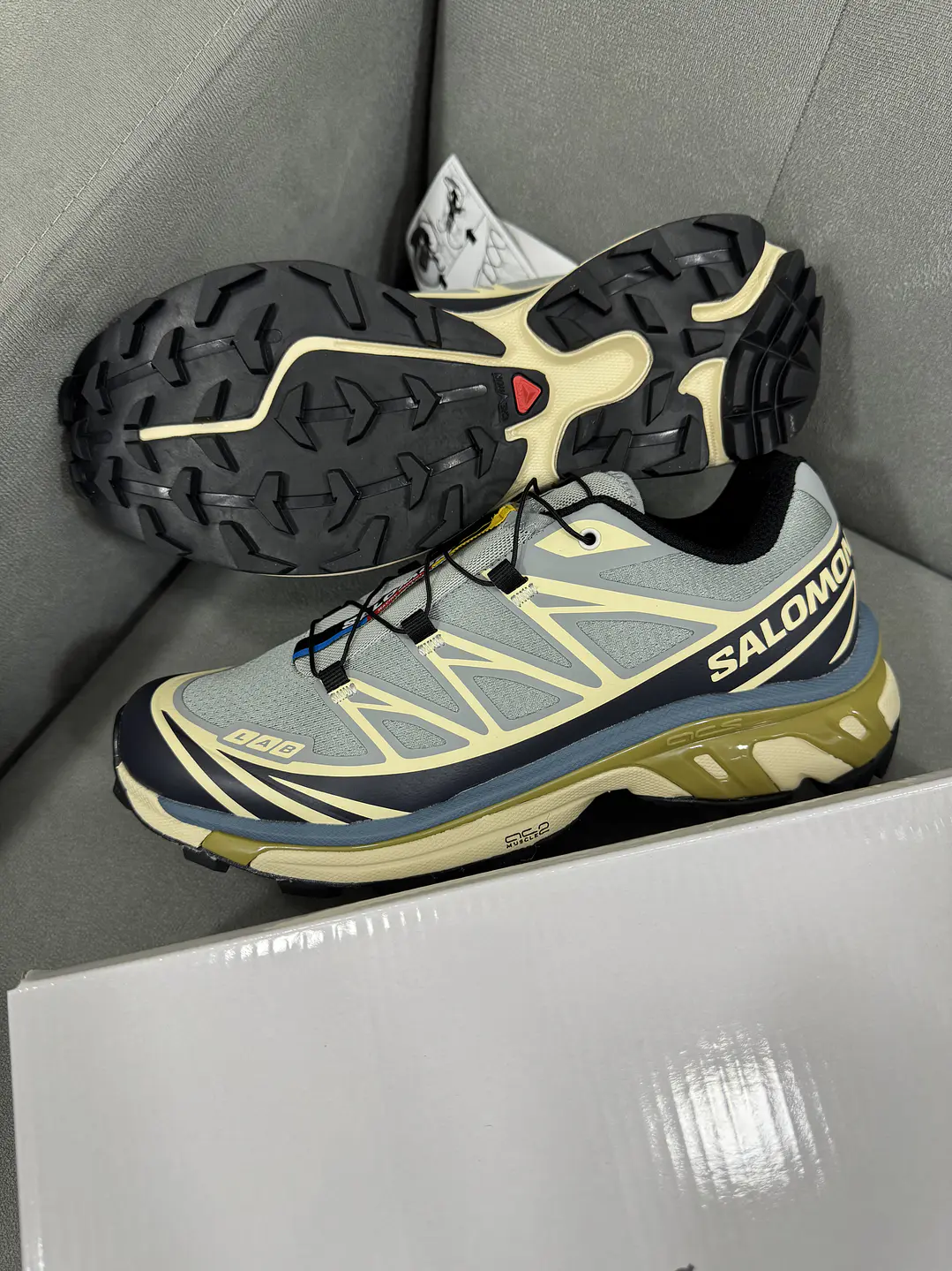 Salomón XT-6 Lab Gris Beige  4