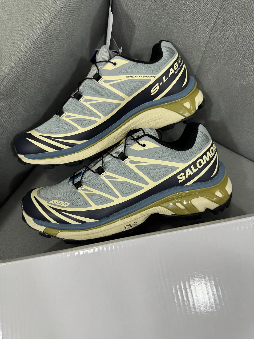 Salomón XT-6 Lab Gris Beige  2