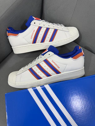 Adidas Superstar Beige Orange 