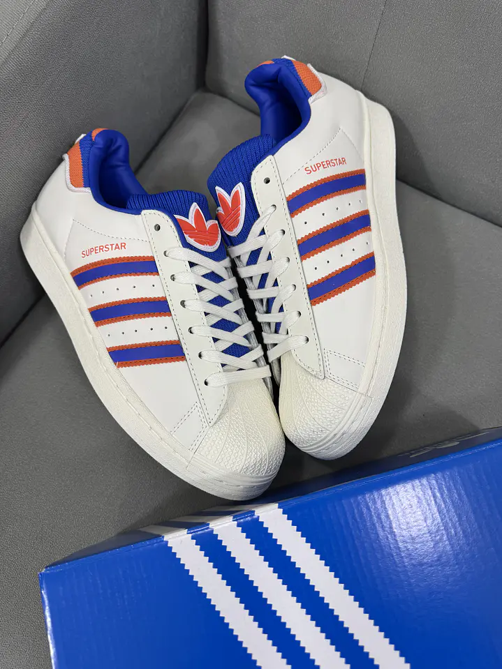Adidas Superstar Beige Orange  4