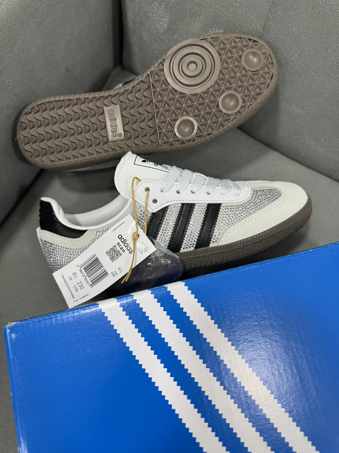 Adidas Samba Swarovski Blanco 2