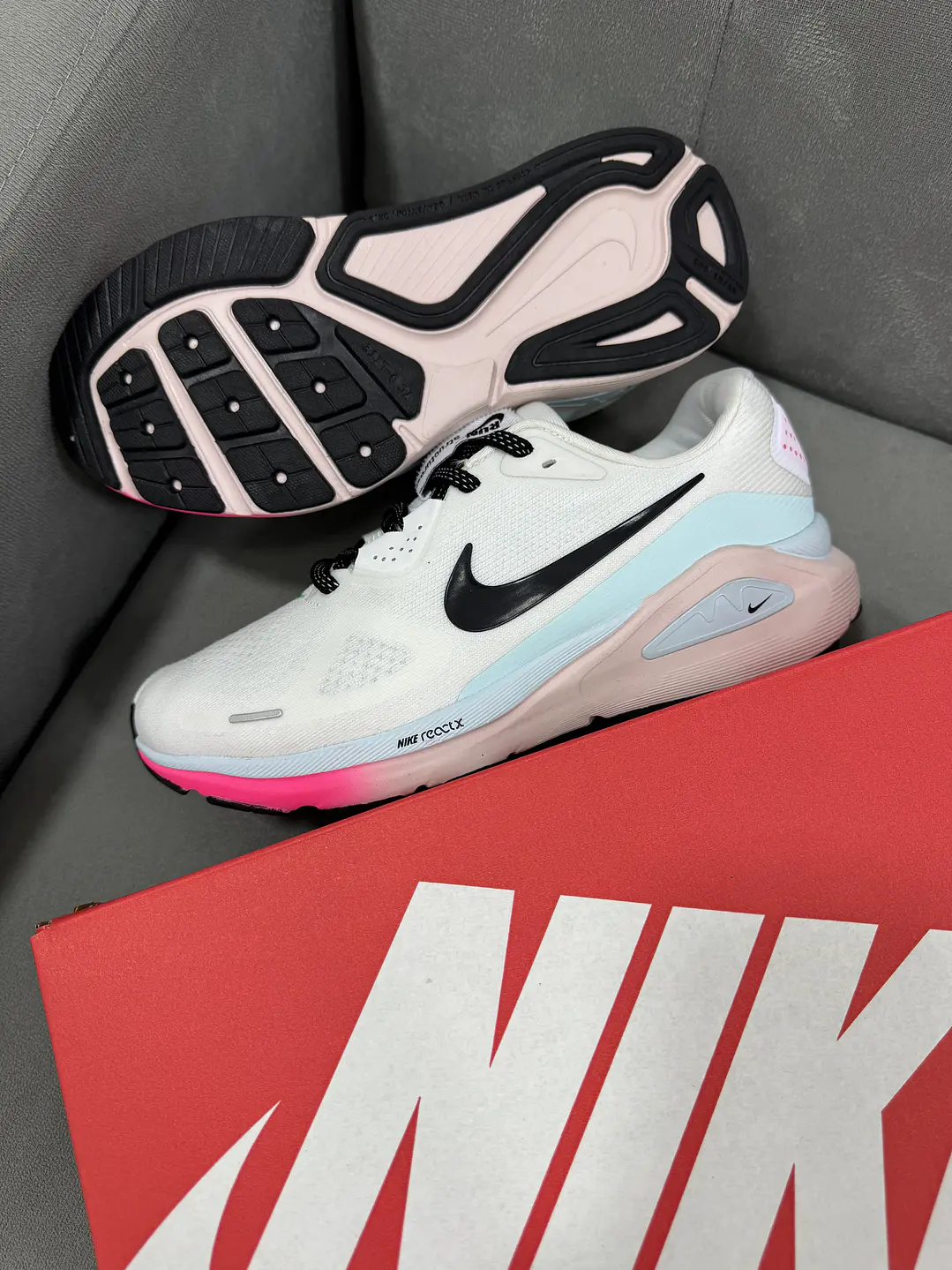 Nike Zoom Structure 26 Blanco Fucsia 3