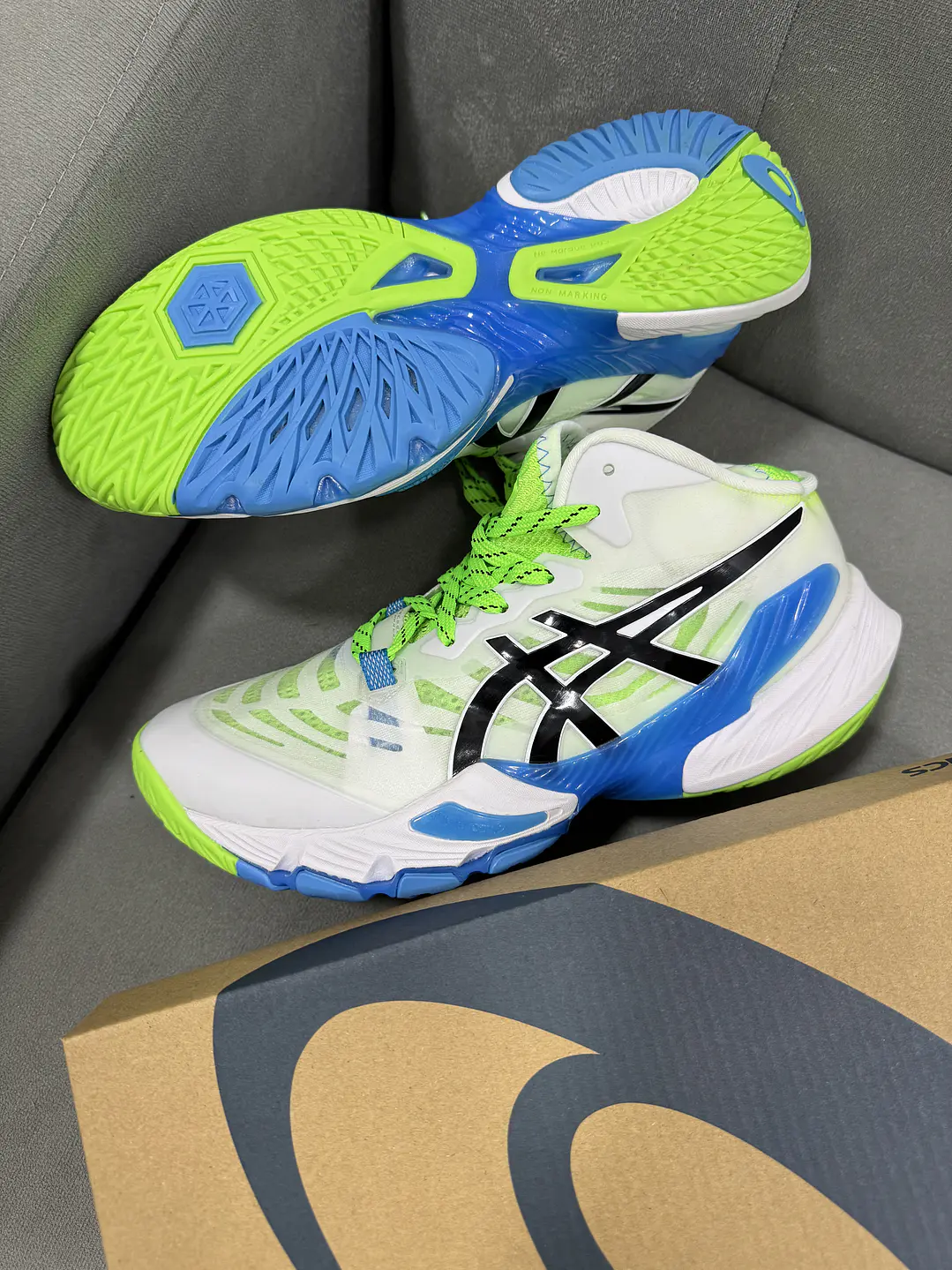 Asics Metarise 1 Blanco Verde  3