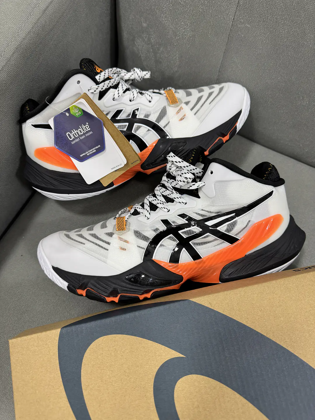 Asics Metarise 1 Blanco Naranja  1