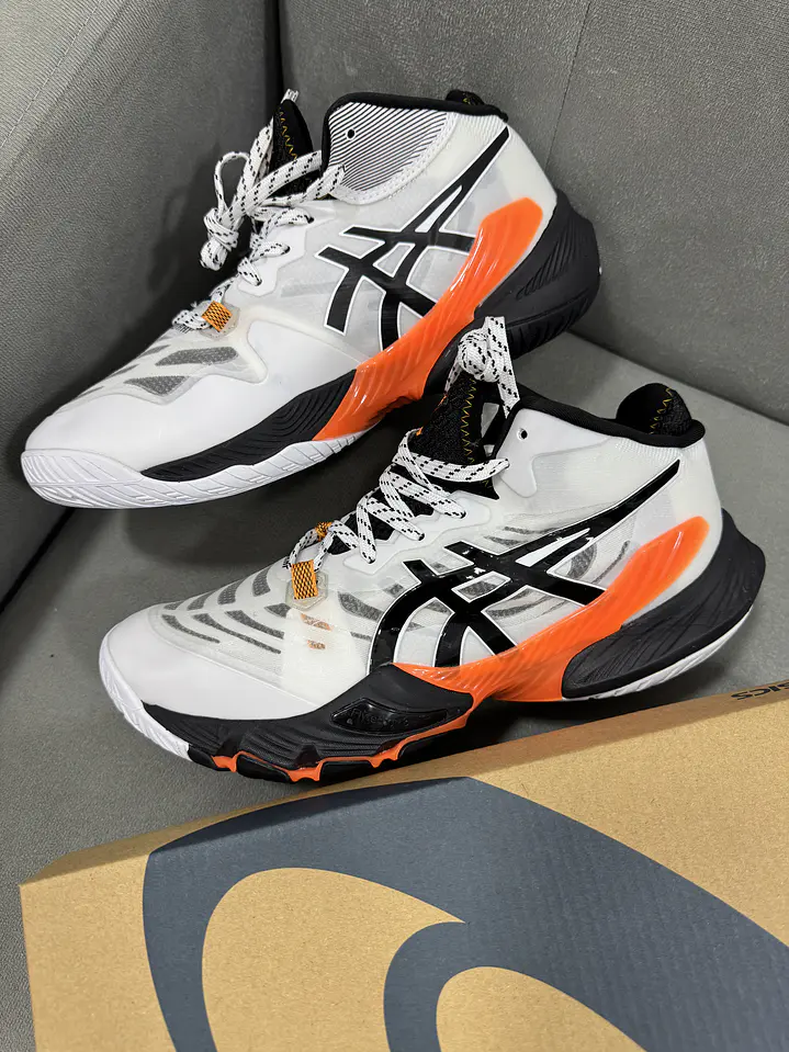 Asics Metarise 1 Blanco Naranja  2