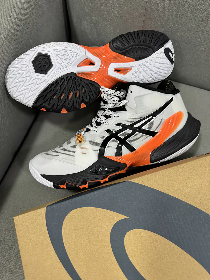 Asics Metarise 1 Blanco Naranja  3