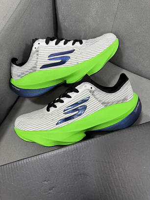 Skechers Hyper Burst Ice Blanco Verde