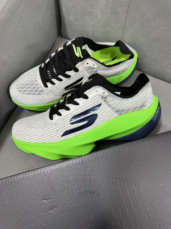 Skechers Hyper Burst Ice Blanco Verde 3