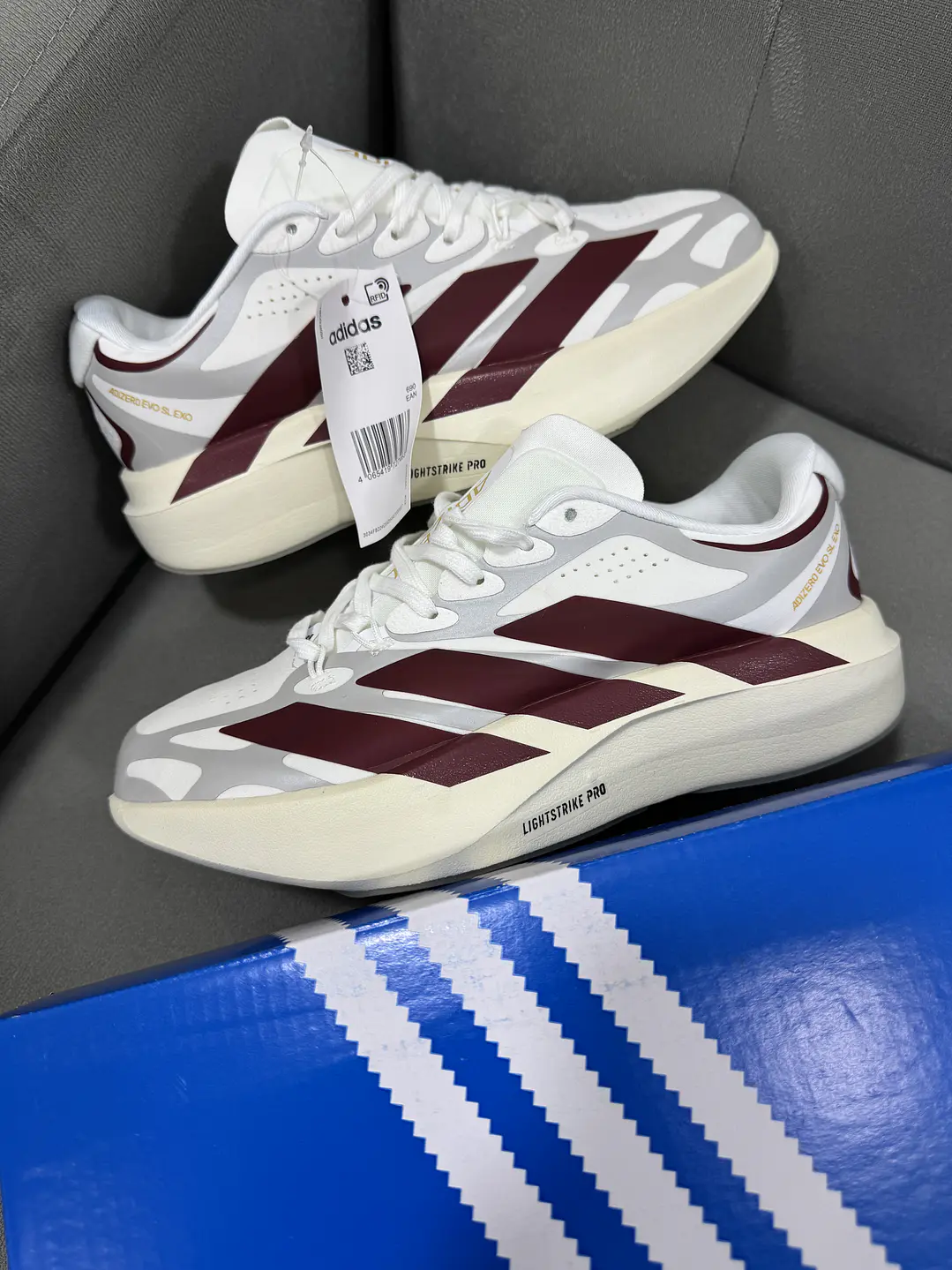 Adidas Adizero Evo Sl Exo Bordo Blanco  1