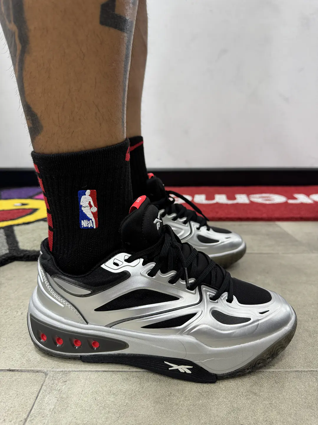 Reebok ENGINE A Gris Plata  1