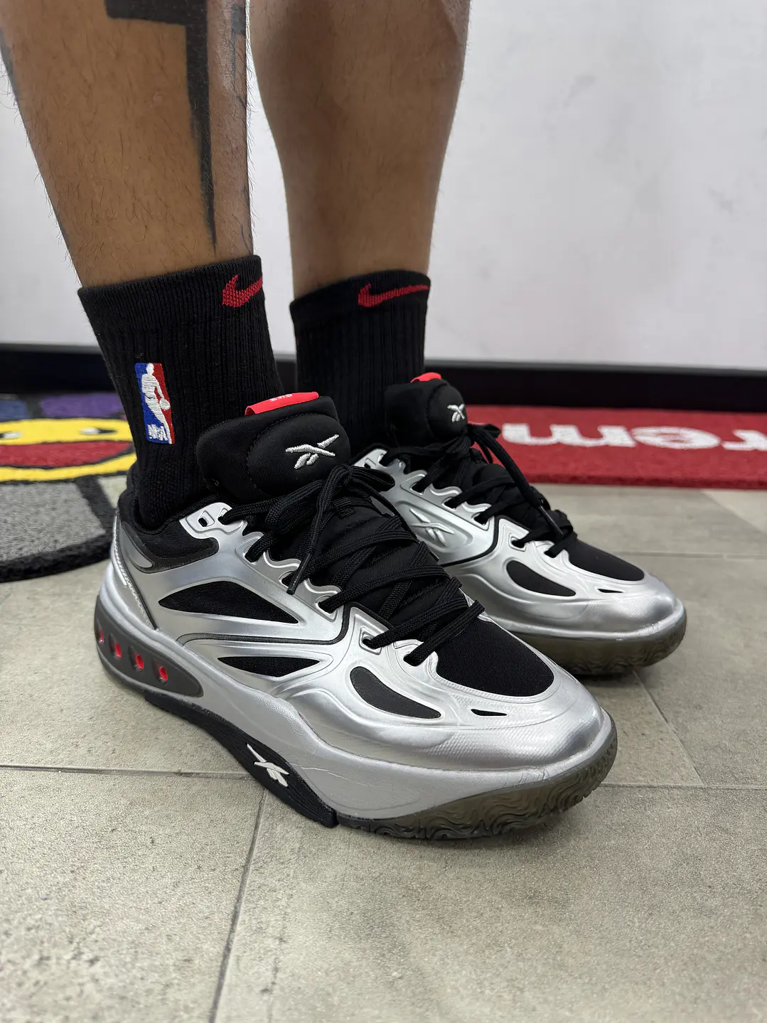 Reebok ENGINE A Gris Plata  5