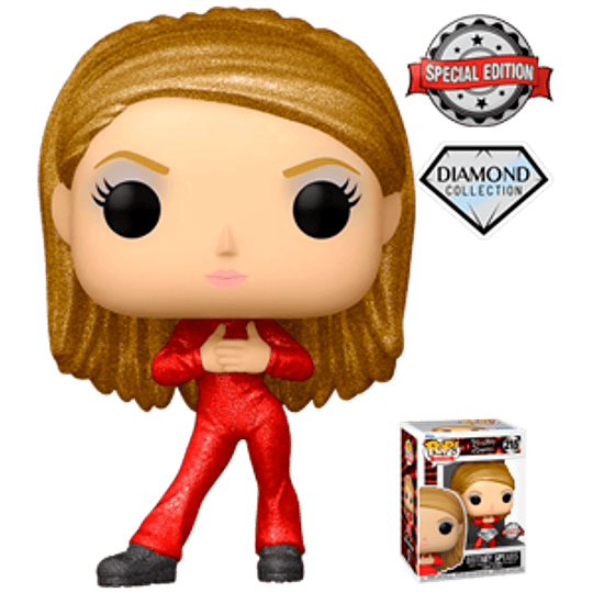 Funko Pop! Rocks: Britney Spears - Red Catsuit (Diamond Glitter)