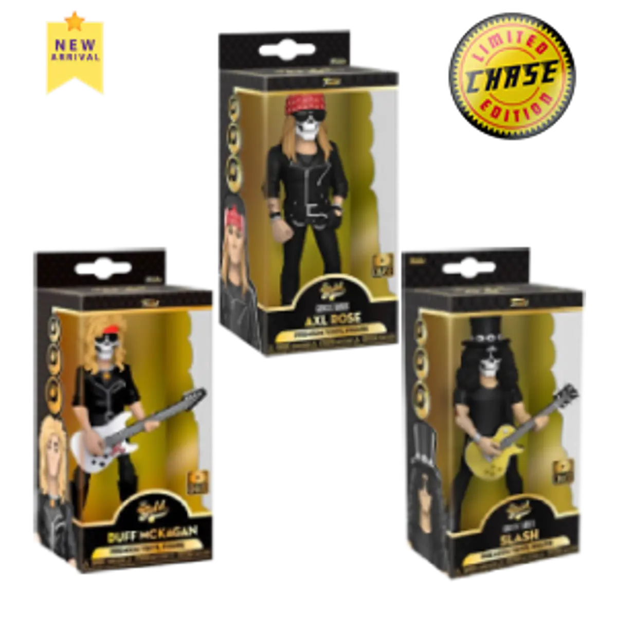 Funko Vinyl Gold: Guns N' Roses 3 Pack (Chase)