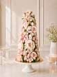 Croquembouche Blanc et Fleurs - Miniatura 1