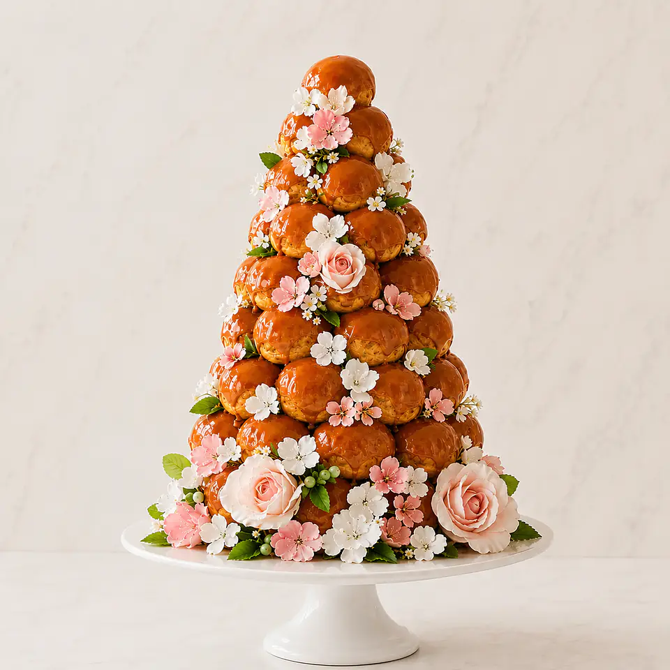 Croquembouche con Flores | Torre de Profiteroles 2