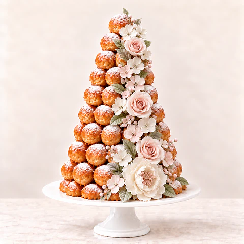 Croquembouche de Caramelo & Flores