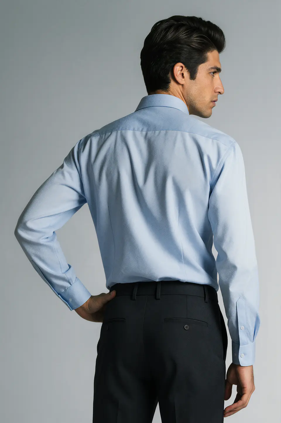 Camisa Cuello Italiano Hombre 11