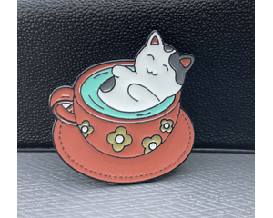 ¡Pin de Gato y Café!