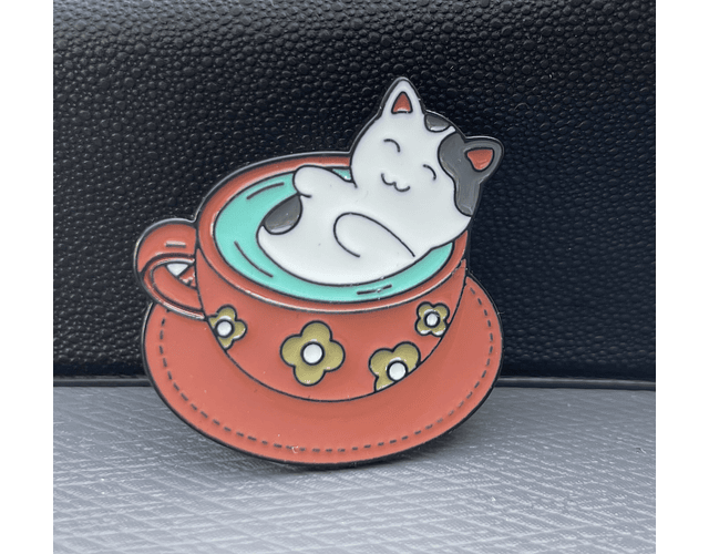 ¡Pin de Gato y Café!