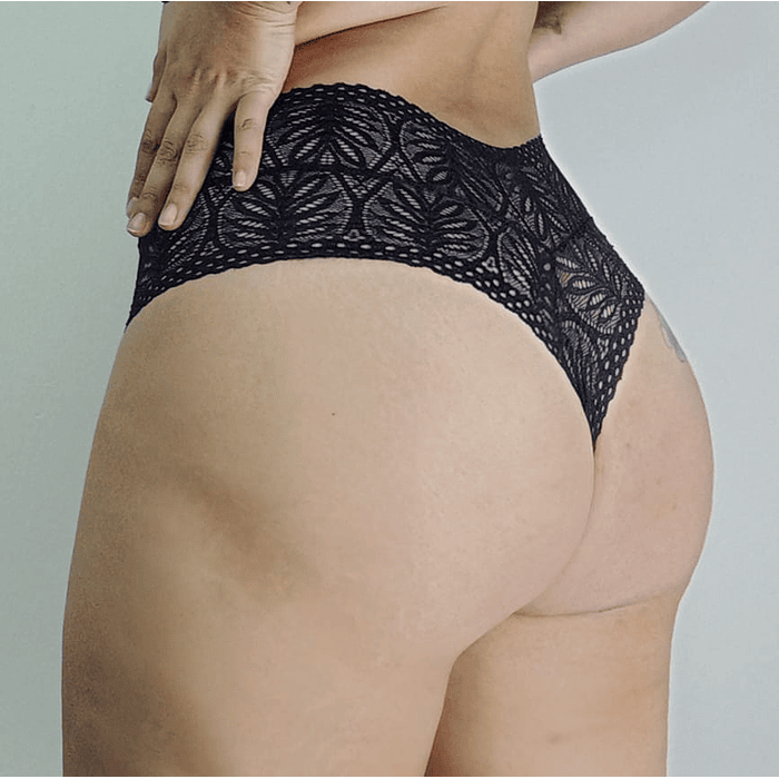 Colales blonda tiro alto 🖤 2