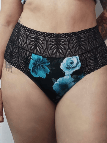 Colales blonda tiro alto 🖤