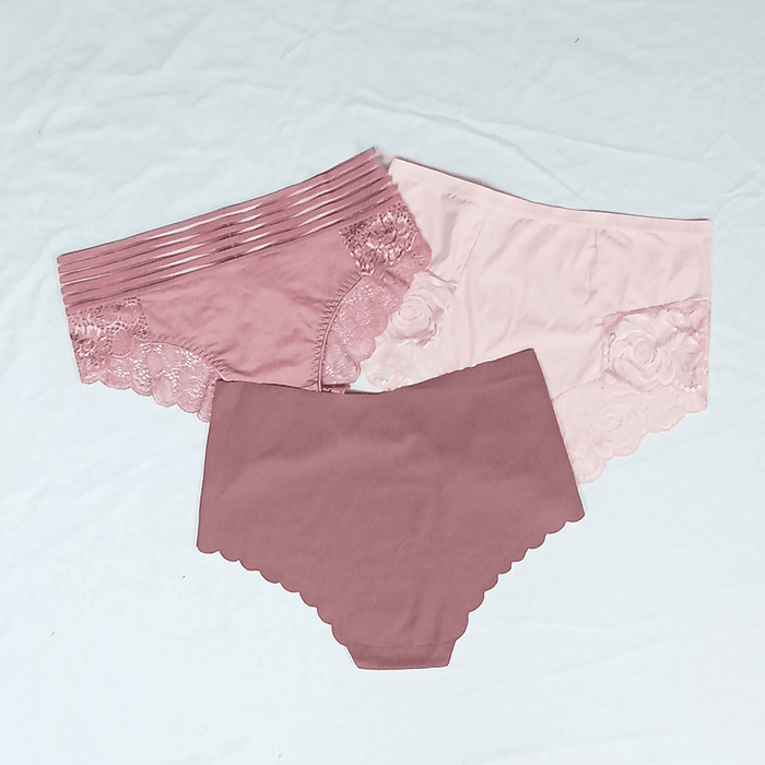 Tripack mix rosa pastel 