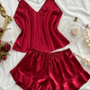Pijama saten rojo ❤️ 1
