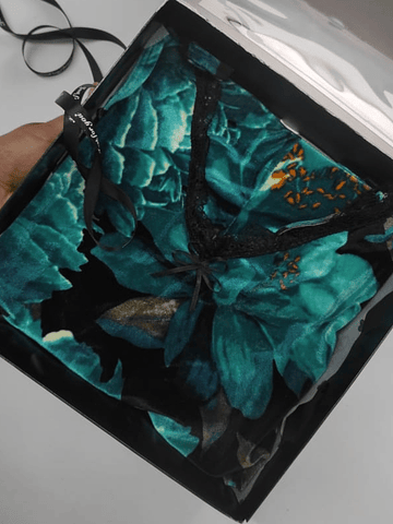 Pijama Terciopelo turquesa 