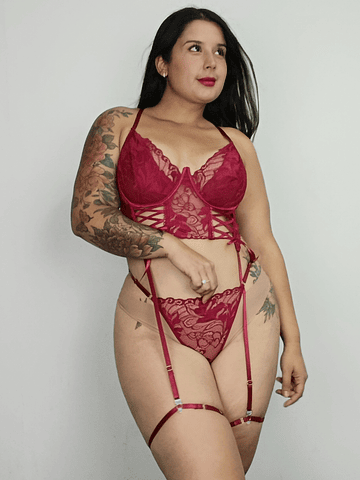 Conjunto rojo amarras ❤️