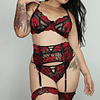 Conjunto red black encaje  1