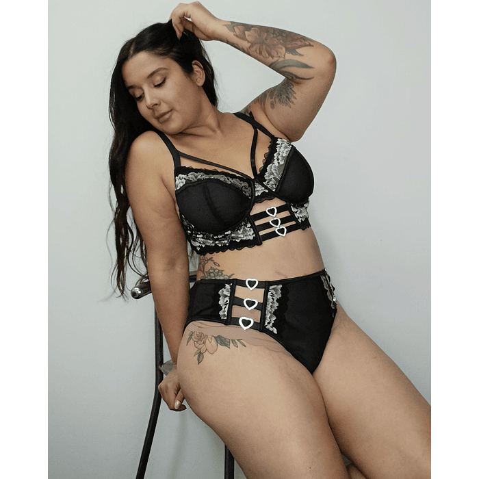 Conjunto Heart black  2