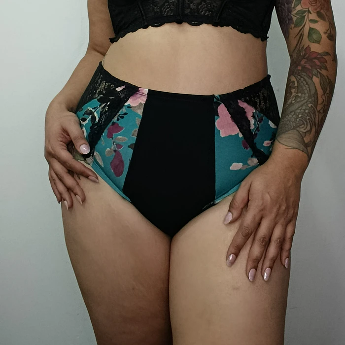Pantaleta algodón tiro alto mujer cómoda  1