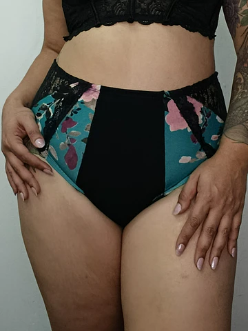 Pantaleta algodón tiro alto mujer cómoda 