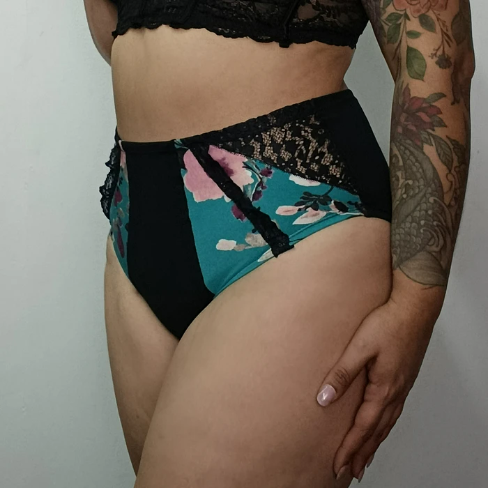 Pantaleta algodón tiro alto mujer cómoda  2